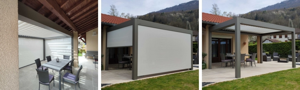 CHABANEL - Etapes pose pergolas bioclimatique - St Jean en Royan